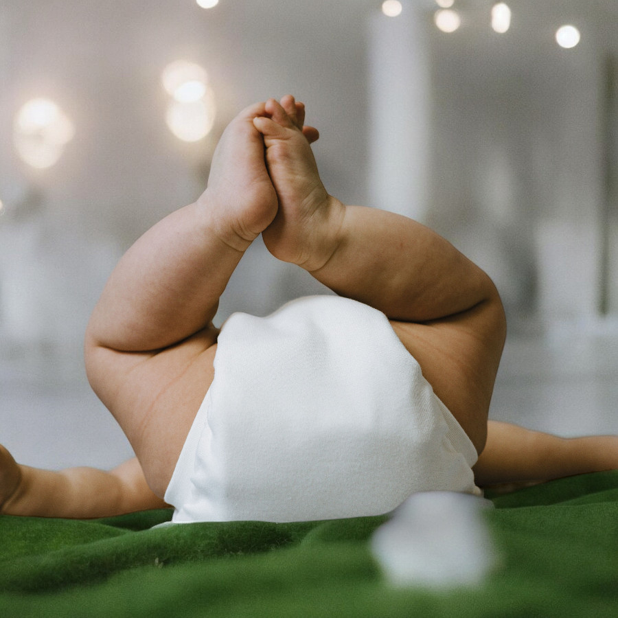 Popolini EasyFree Interlock Stoffwindel mit Wännchen